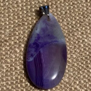 Purple stone pendant